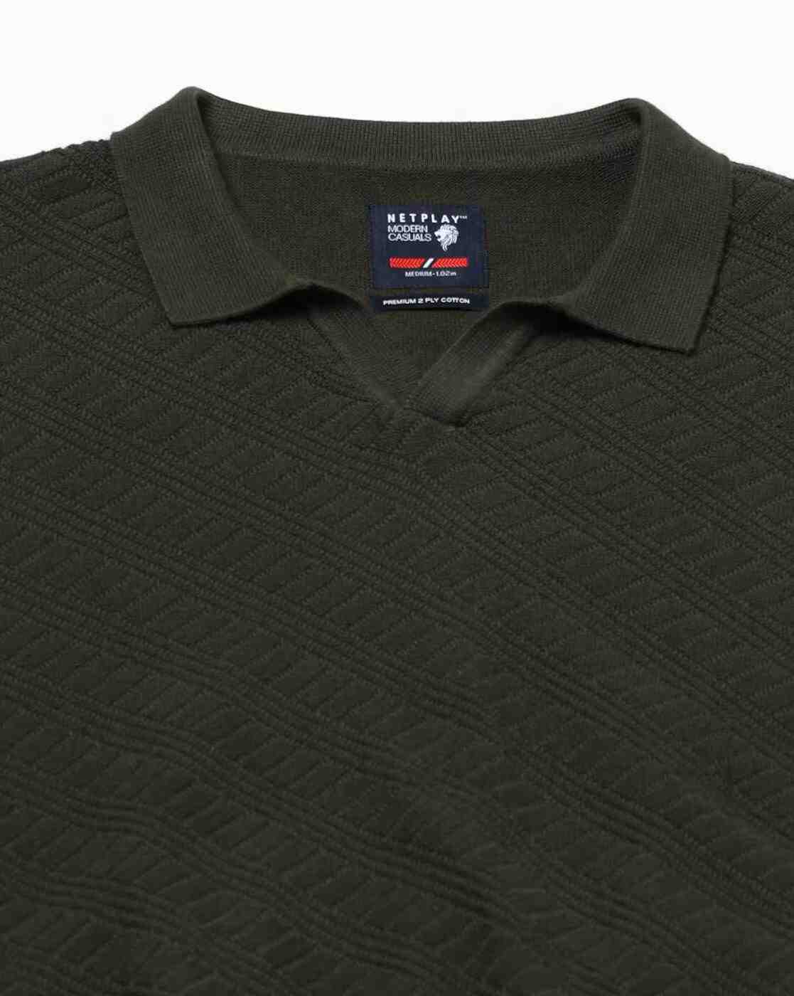NETPLAY | Men Flat-Knit Slim Fit Polo T-Shirt|5