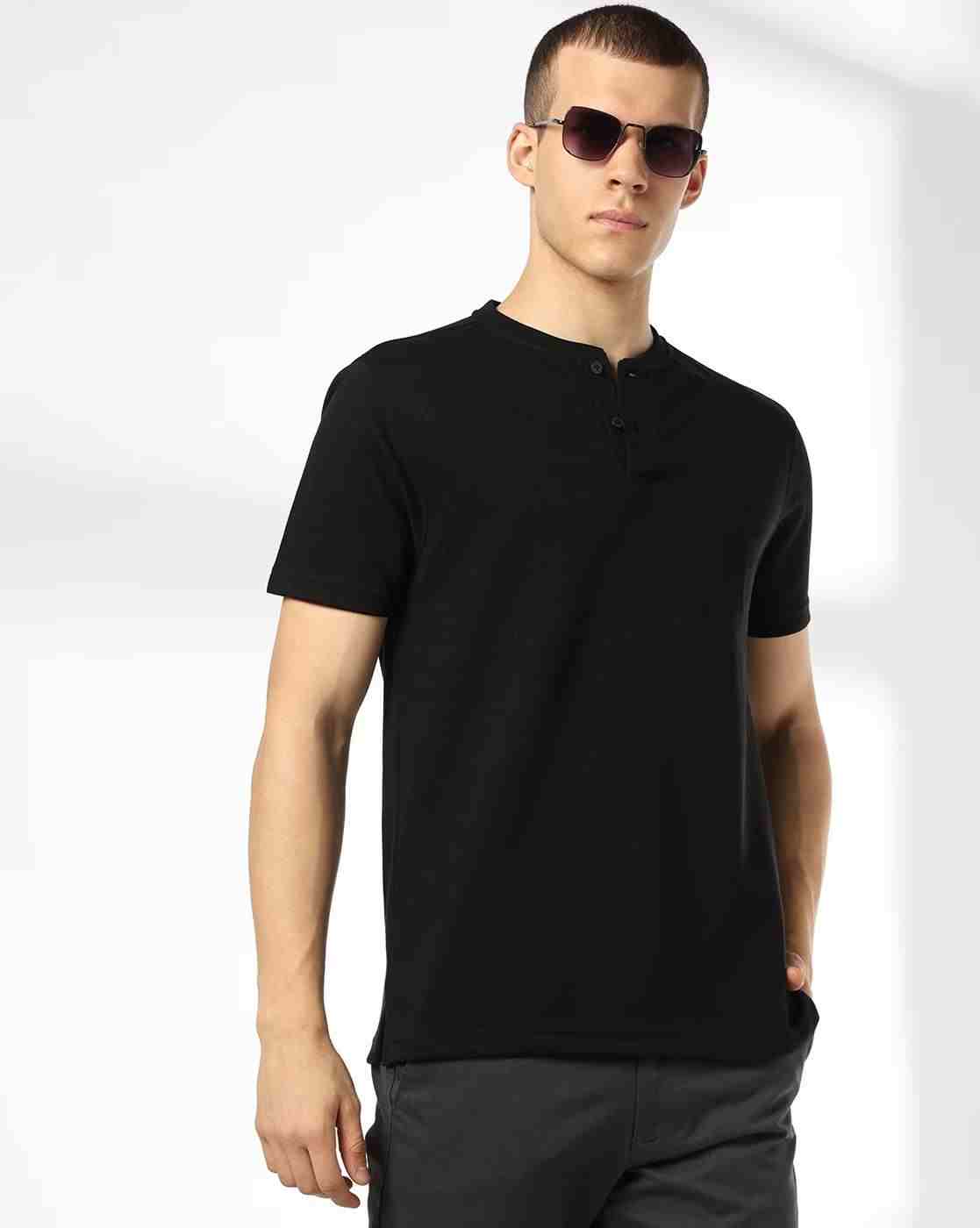 NETPLAY | Men Structured Slim Fit Henley T-Shirt|3