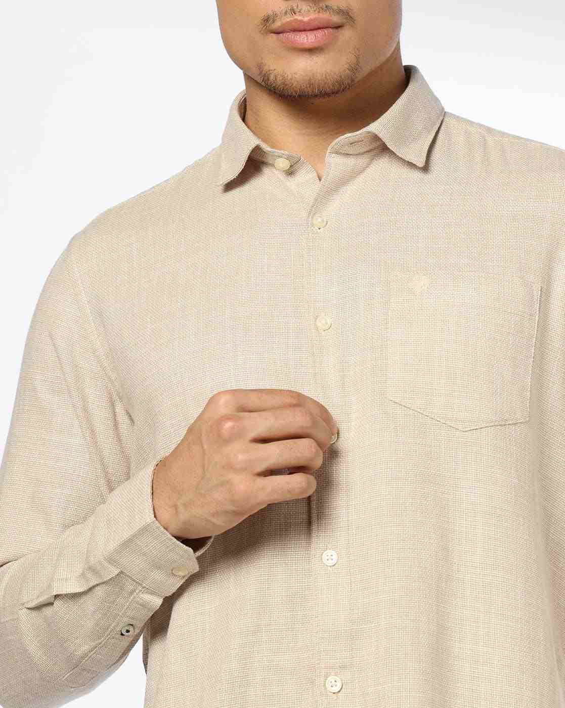NETPLAY | Men Patterned Slim Fit Shirt with Patch Pocket|4