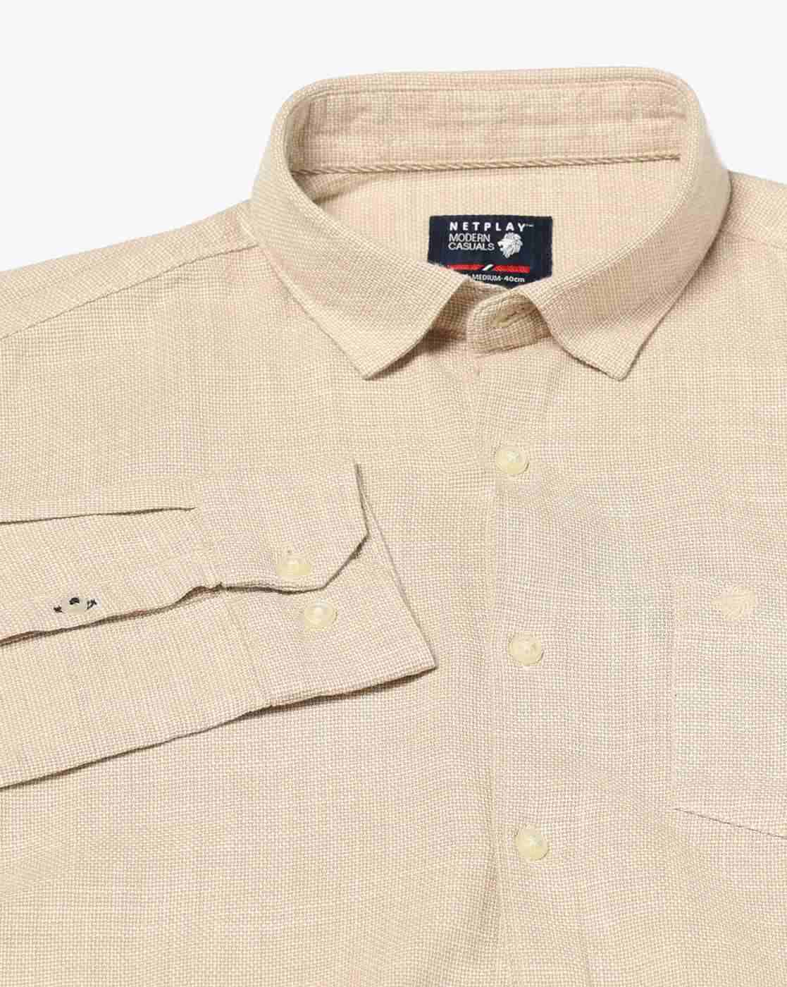 NETPLAY | Men Patterned Slim Fit Shirt with Patch Pocket|5