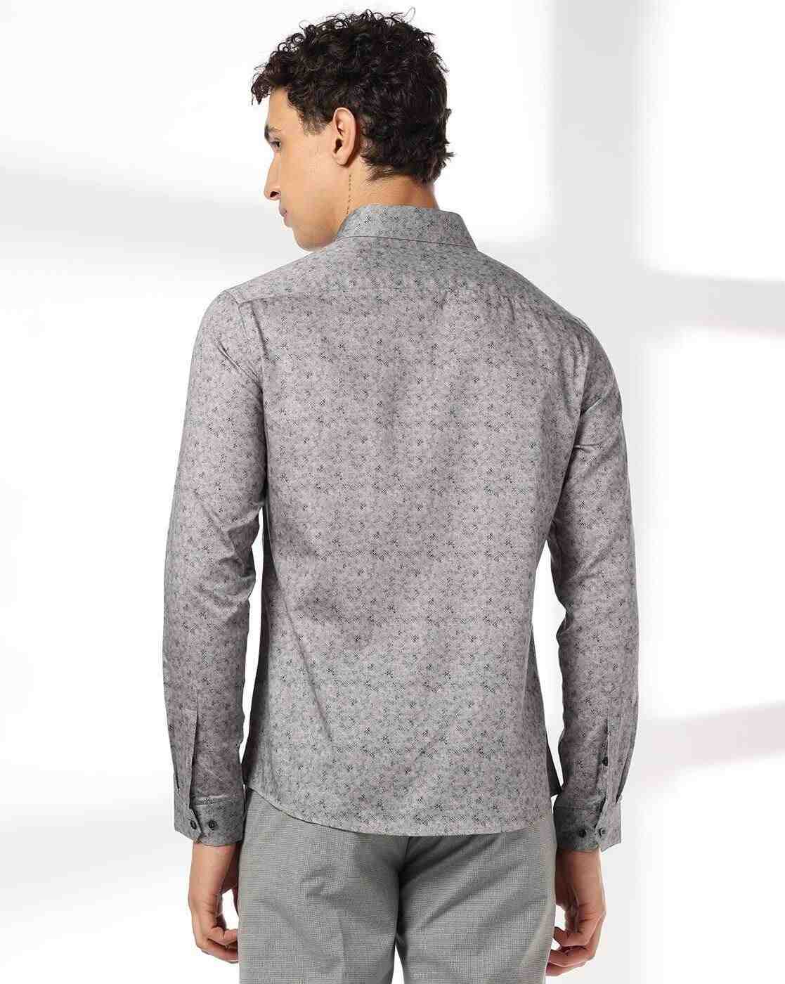 NETPLAY | Men Floral Print Slim Fit Shirt|2