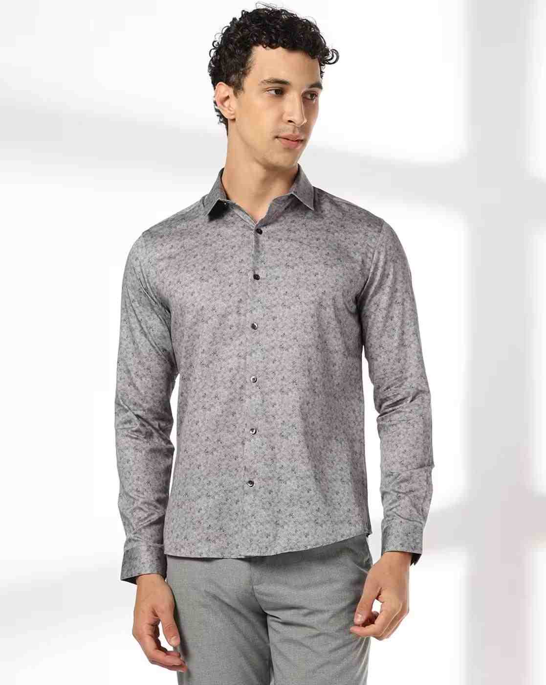 NETPLAY | Men Floral Print Slim Fit Shirt|3