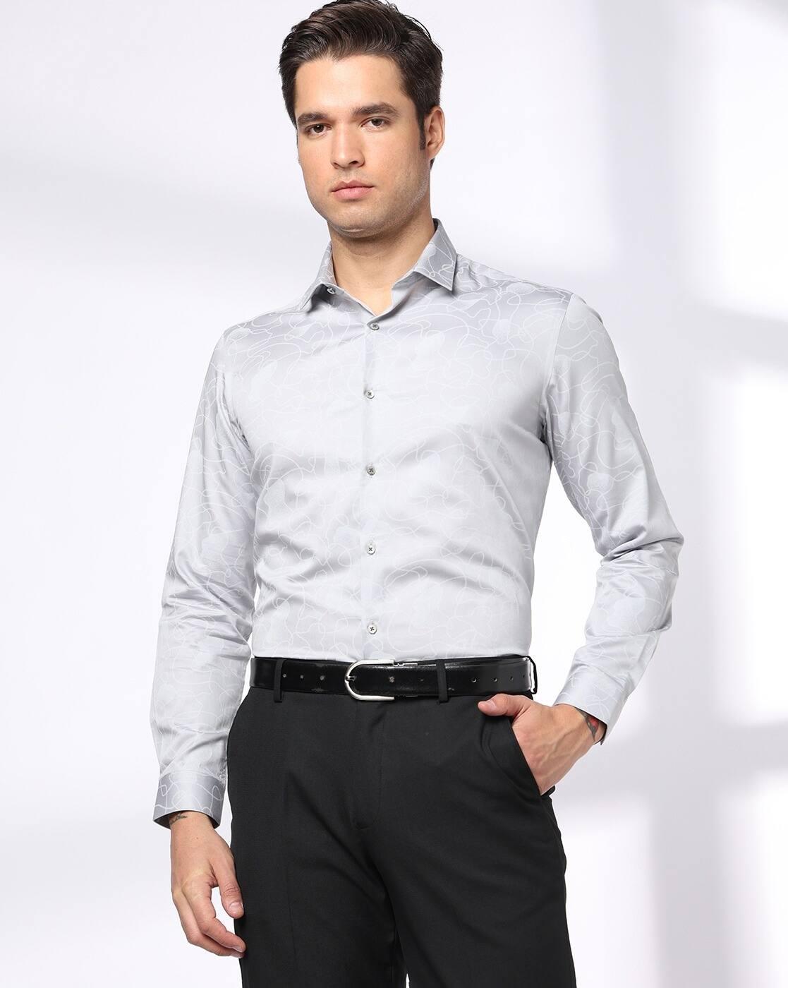 NETPLAY | Men Printed Slim Fit Cotton Shirt|0