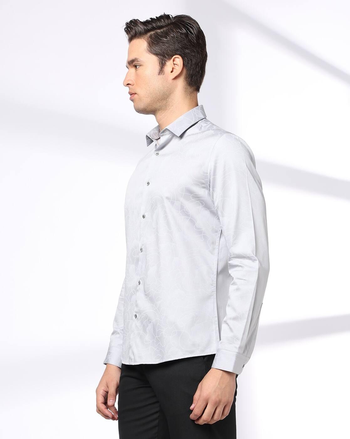 NETPLAY | Men Printed Slim Fit Cotton Shirt|1