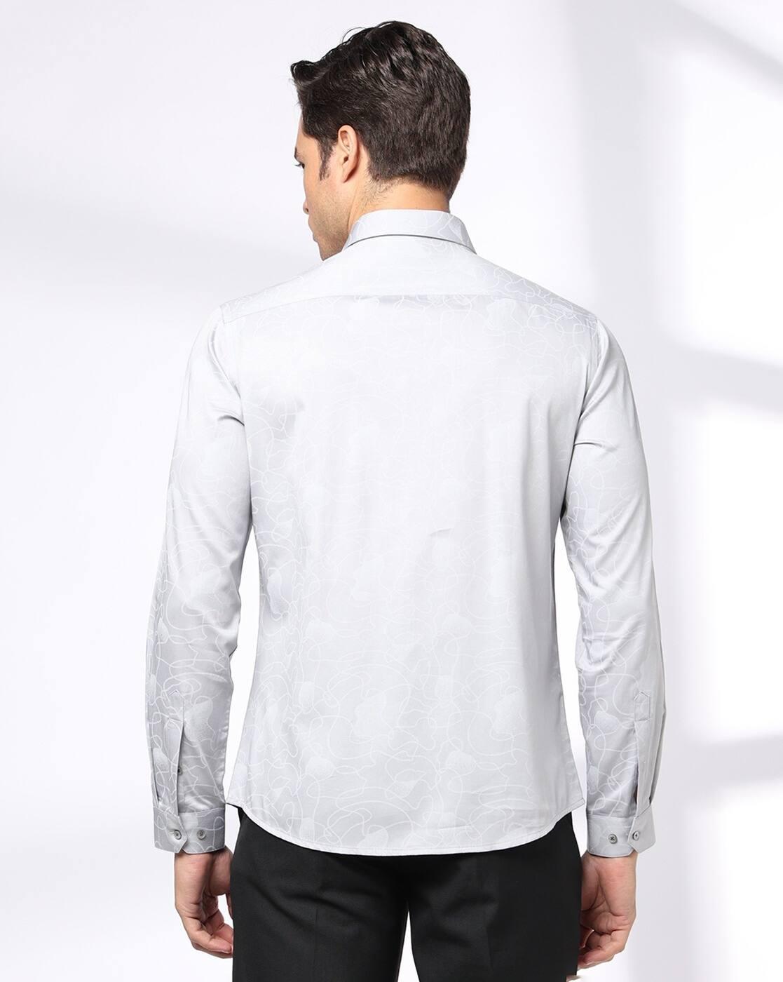 NETPLAY | Men Printed Slim Fit Cotton Shirt|2
