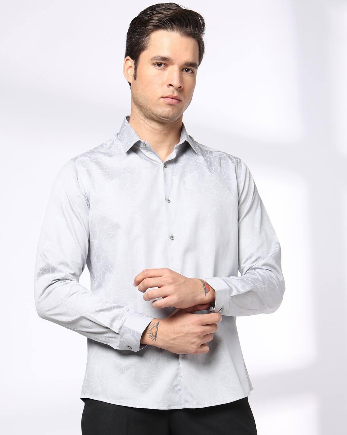 NETPLAY | Men Printed Slim Fit Cotton Shirt|3