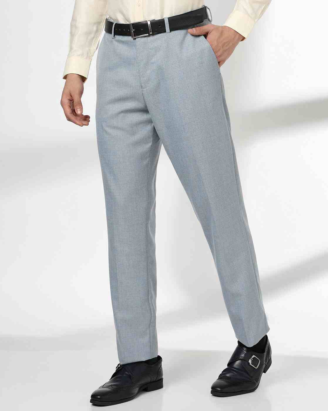 Men Mid-Rise Slim Fit Trousers
