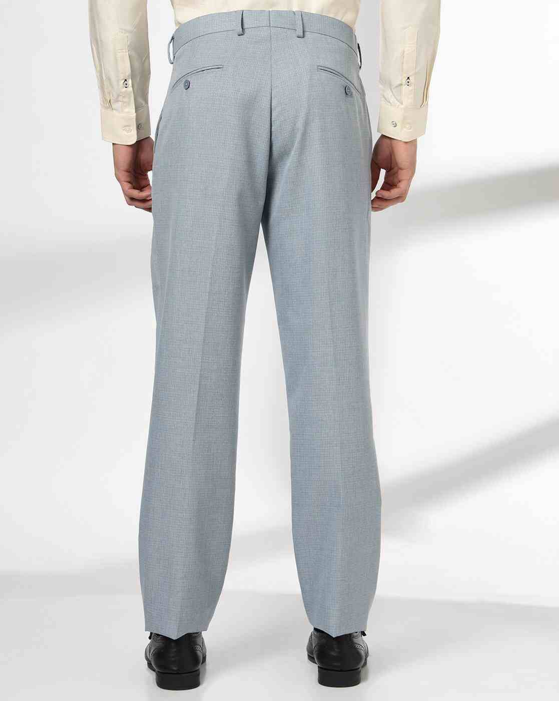 NETPLAY | Men Mid-Rise Slim Fit Trousers|2