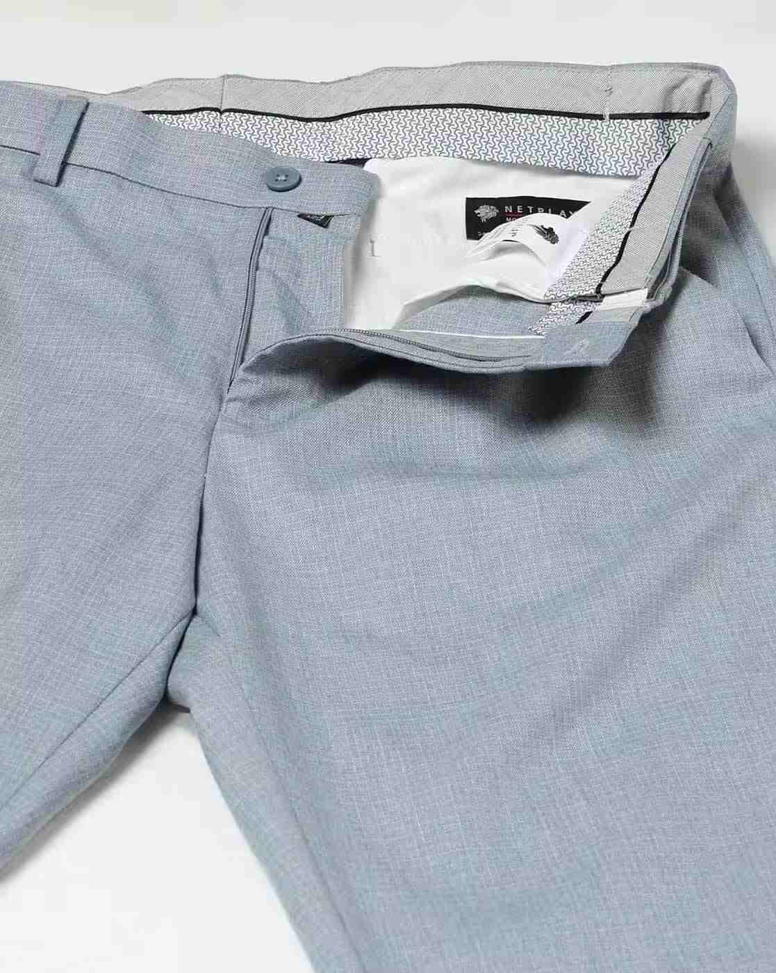 NETPLAY | Men Mid-Rise Slim Fit Trousers|4