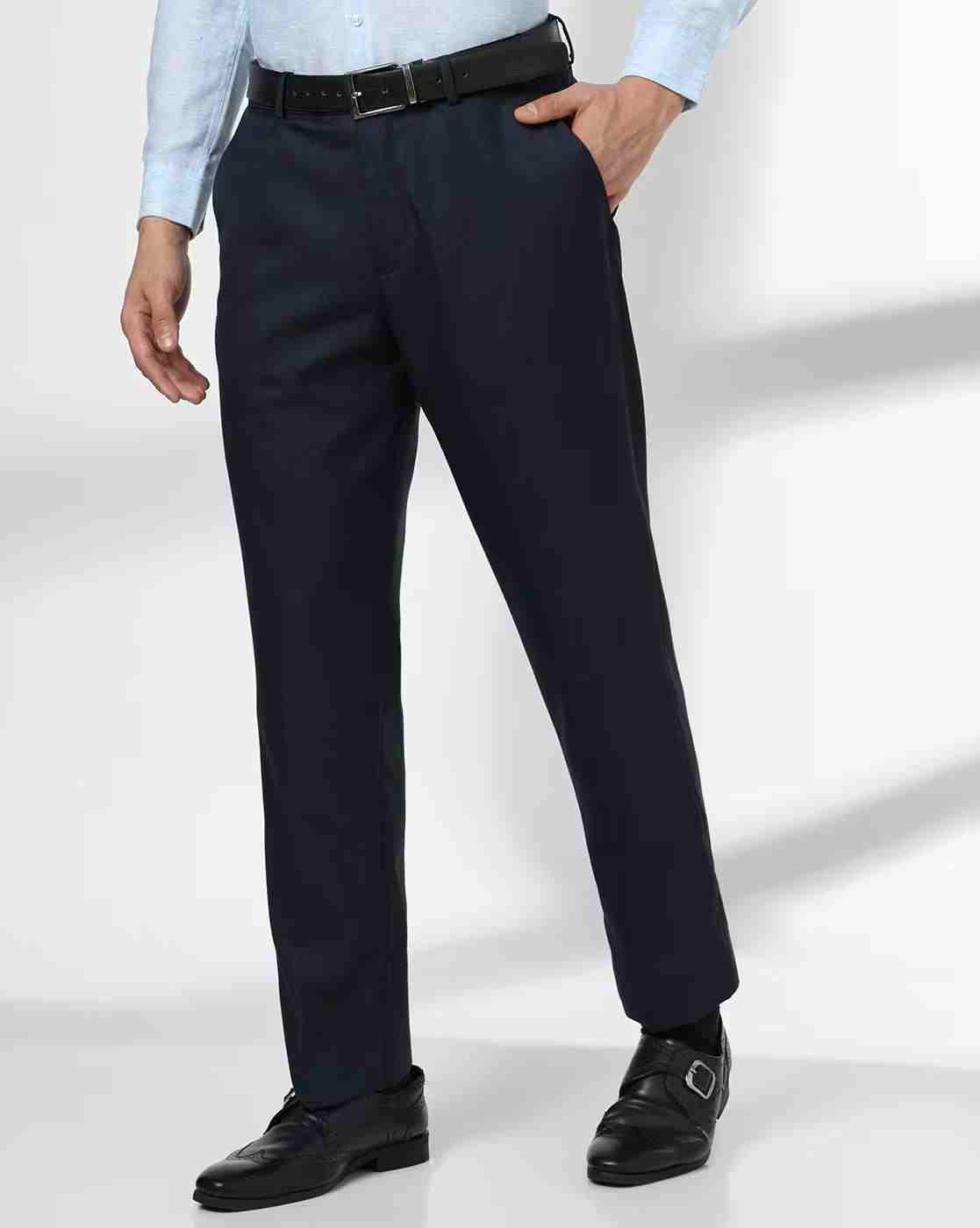NETPLAY | Men Mid-Rise Slim Fit Trousers|0
