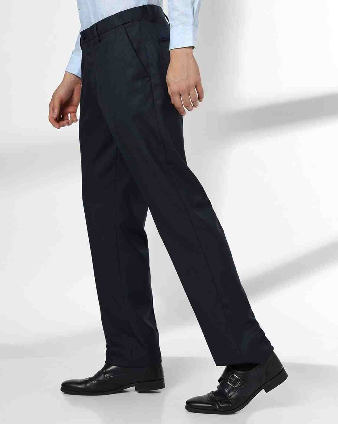 NETPLAY | Men Mid-Rise Slim Fit Trousers|1