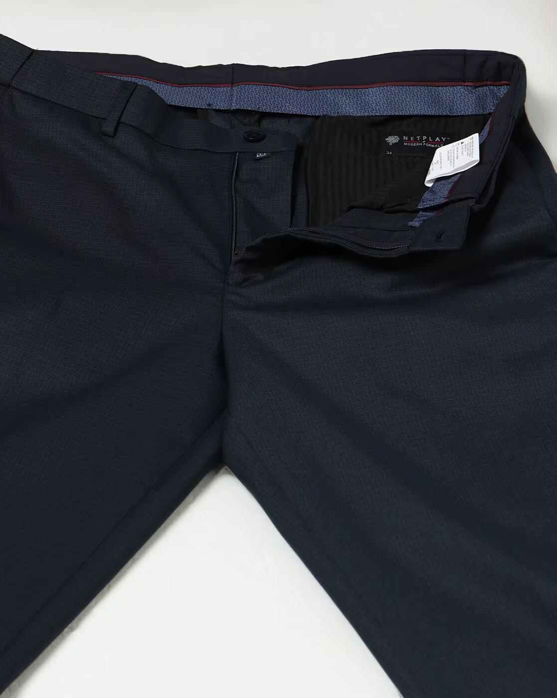 NETPLAY | Men Mid-Rise Slim Fit Trousers|4