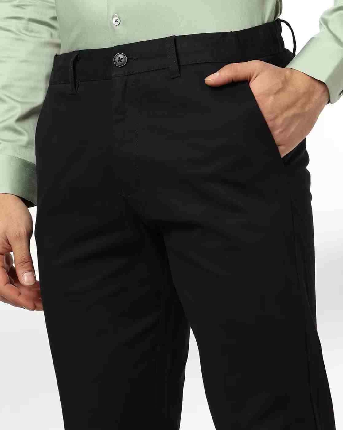 NETPLAY | Men Slim Fit Flat-Front Trousers|3