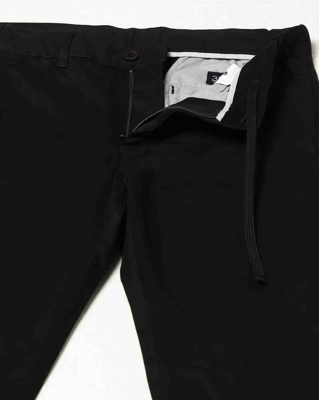 NETPLAY | Men Slim Fit Flat-Front Trousers|4