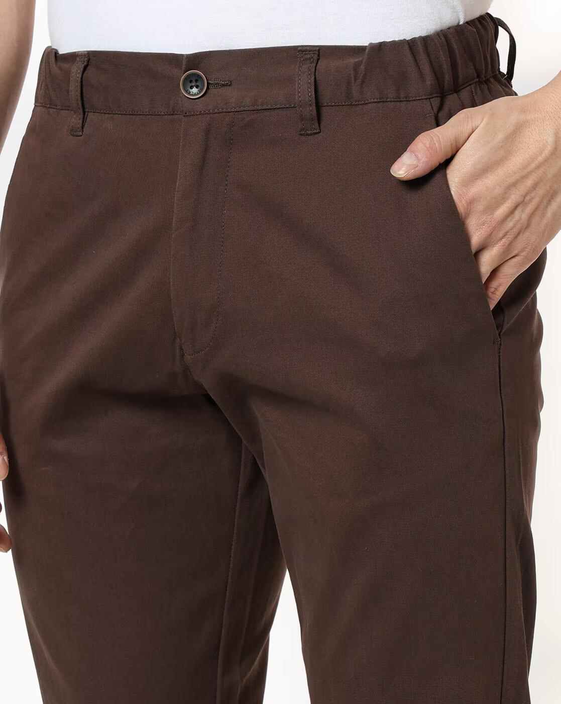 NETPLAY | Men Slim Fit Flat-Front Chinos|4