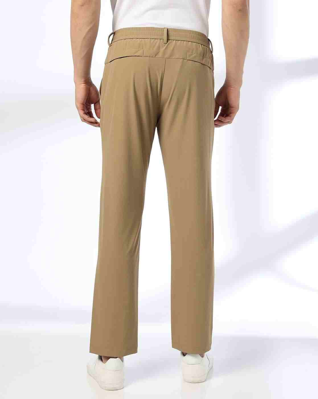 NETPLAY | Men Slim Fit Flat-Front Trousers|2