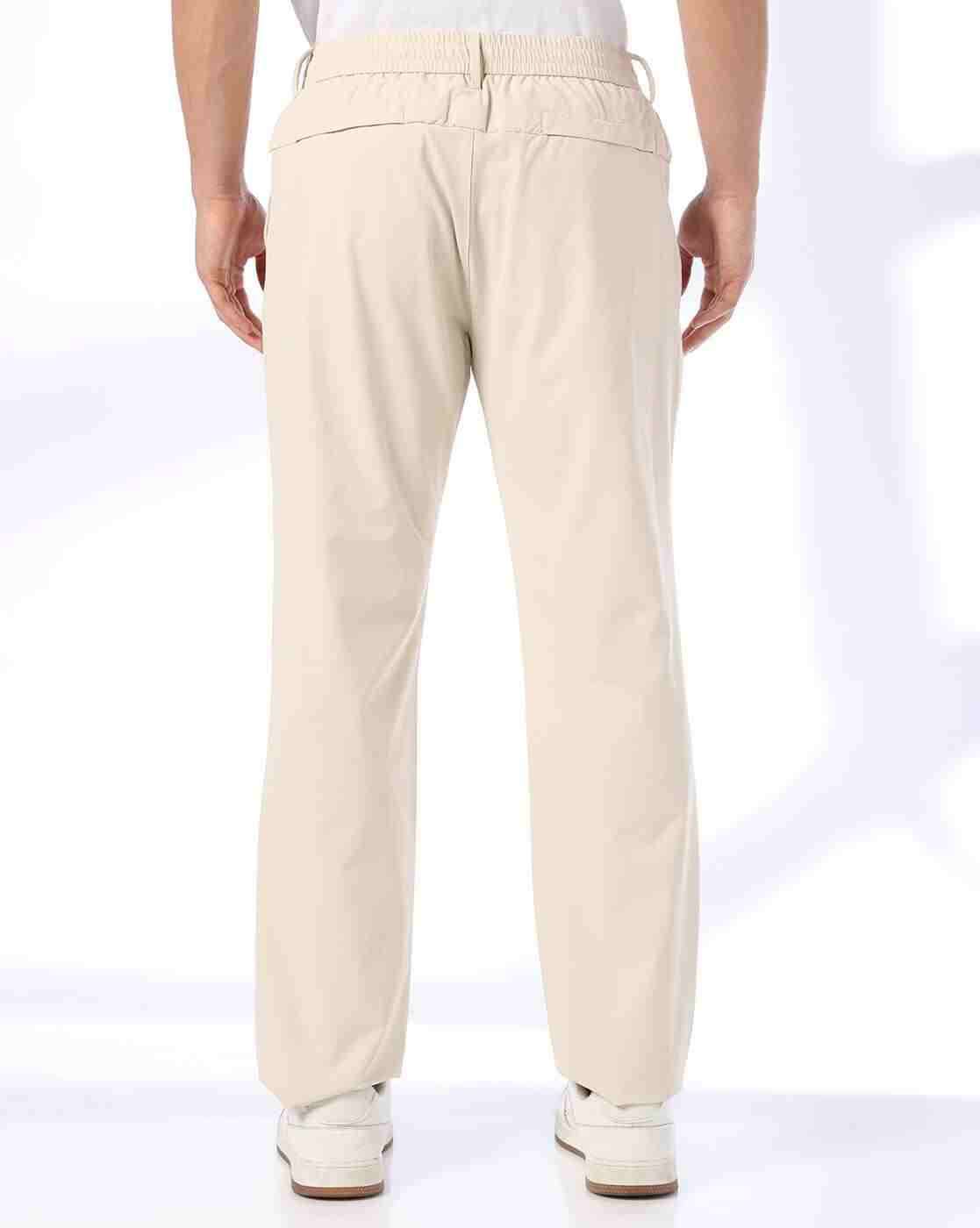 NETPLAY | Men Slim Fit Flat-Front Trousers|2