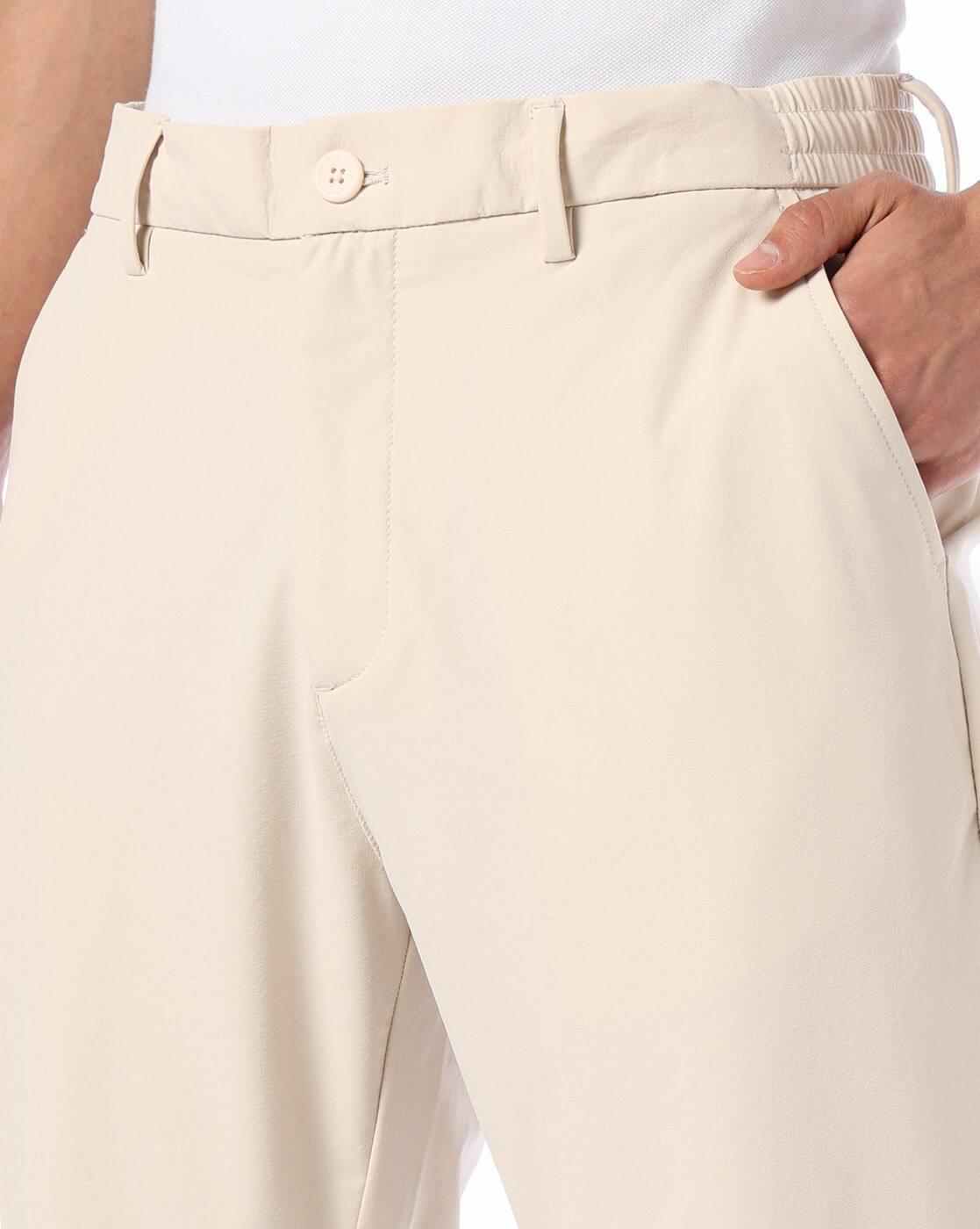 NETPLAY | Men Slim Fit Flat-Front Trousers|3