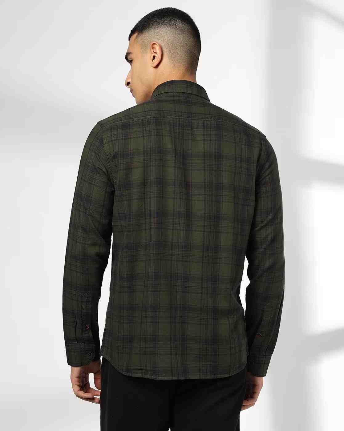 NETPLAY | Men Checked Slim Fit Casual Shirt|2