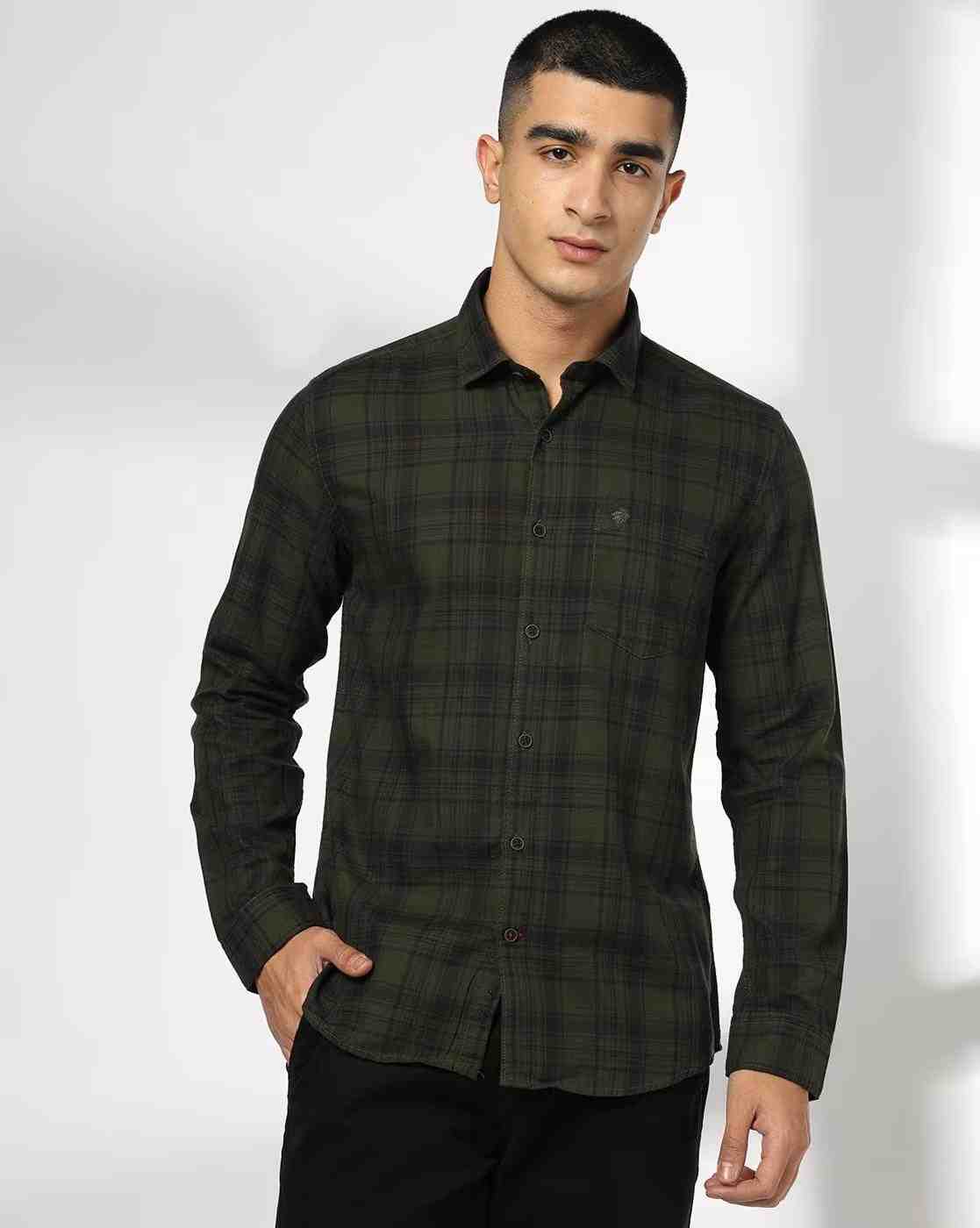 NETPLAY | Men Checked Slim Fit Casual Shirt|3