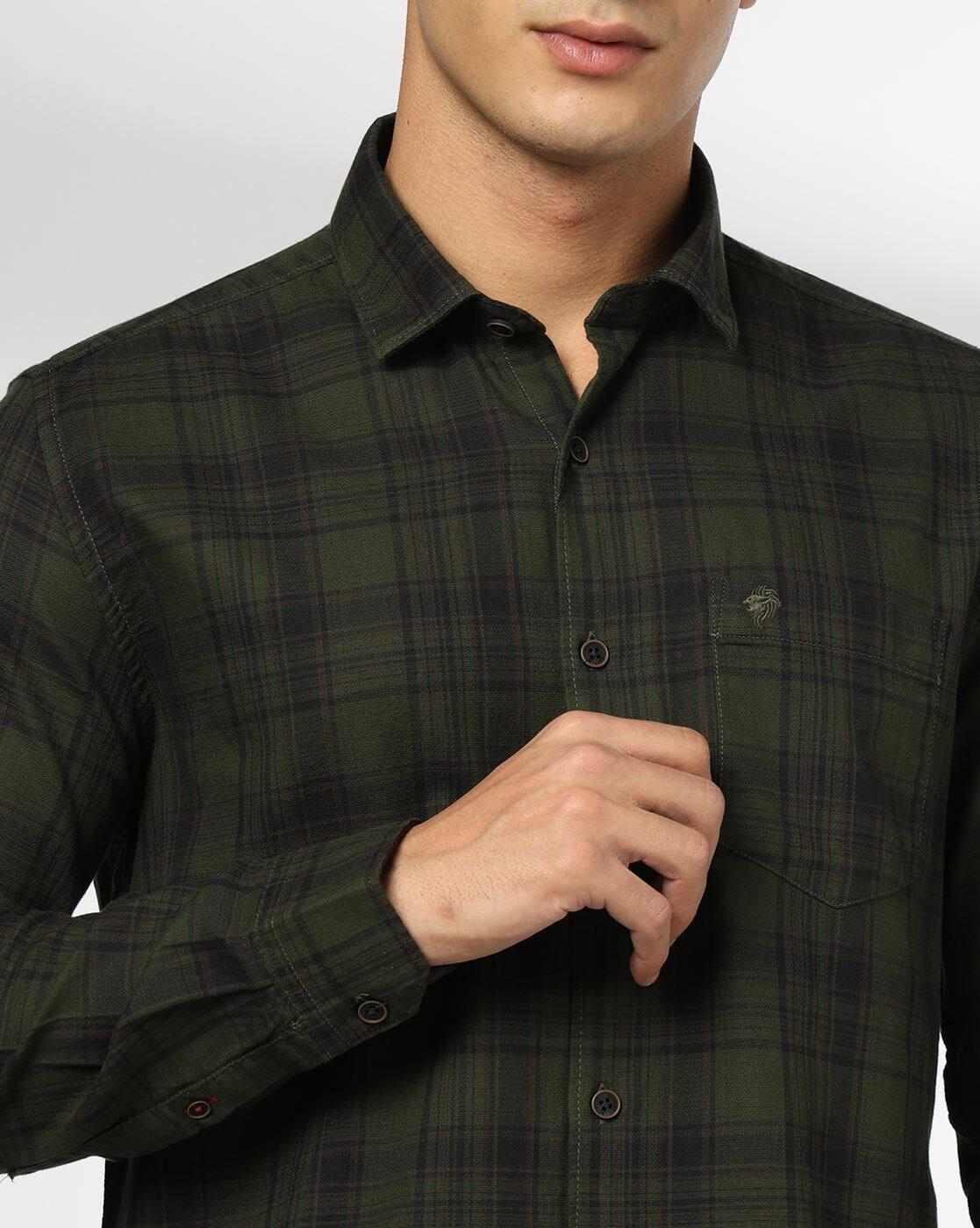 NETPLAY | Men Checked Slim Fit Casual Shirt|5
