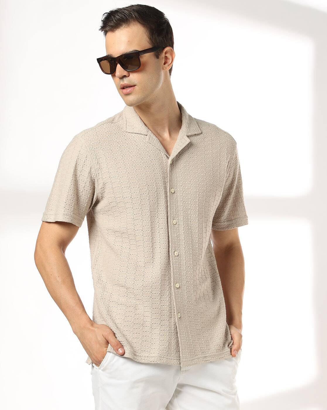 Men Regular Fit Half  Sleeve Shirt