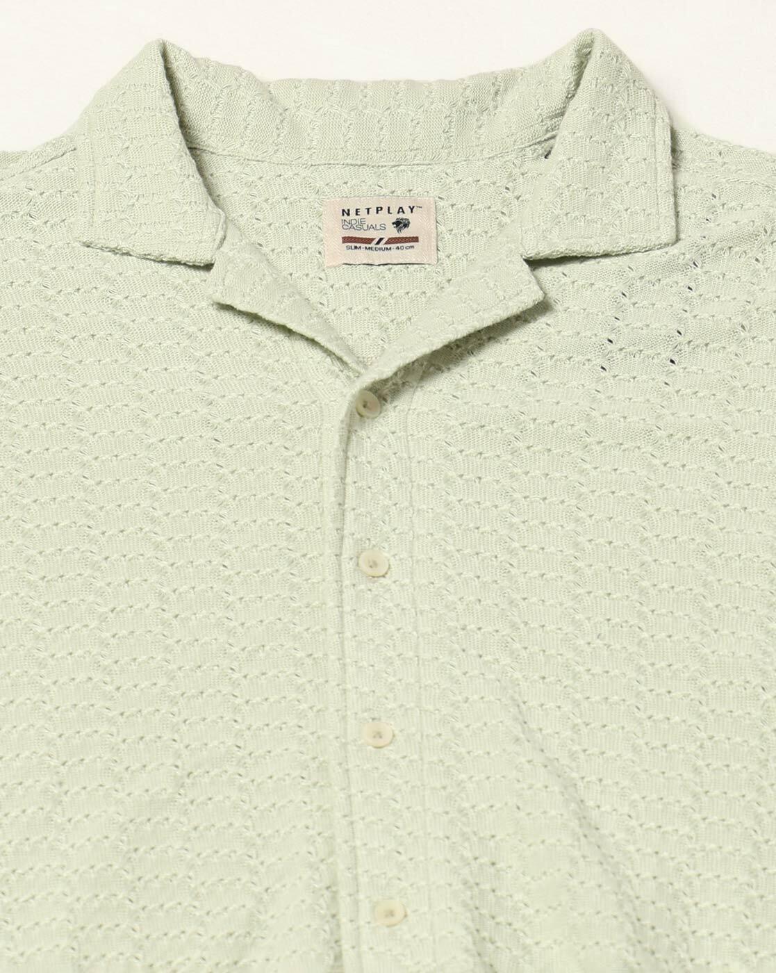 NETPLAY | Men Regular Fit Half  Sleeve Shirt|4