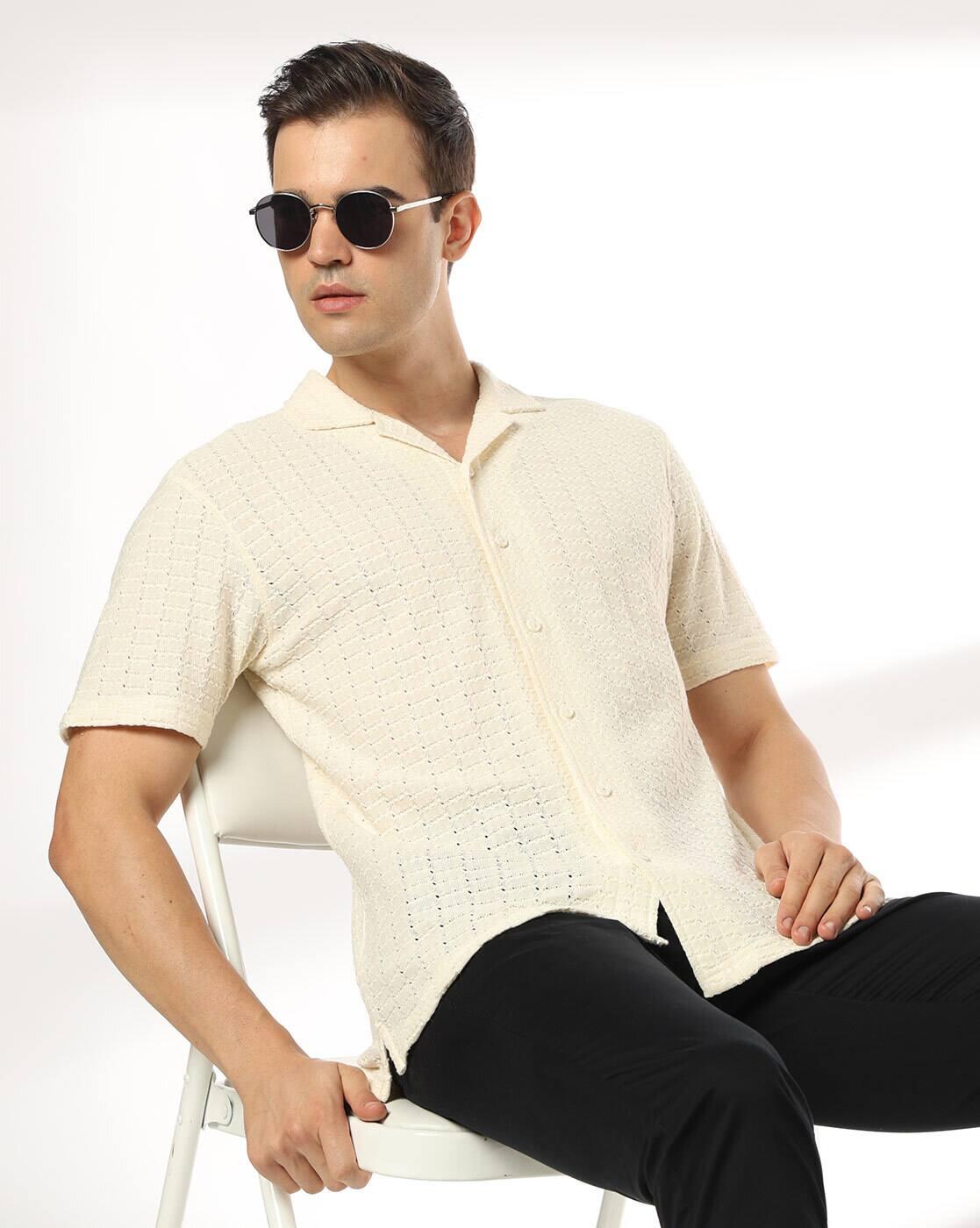 Men Regular Fit Half  Sleeve Shirt