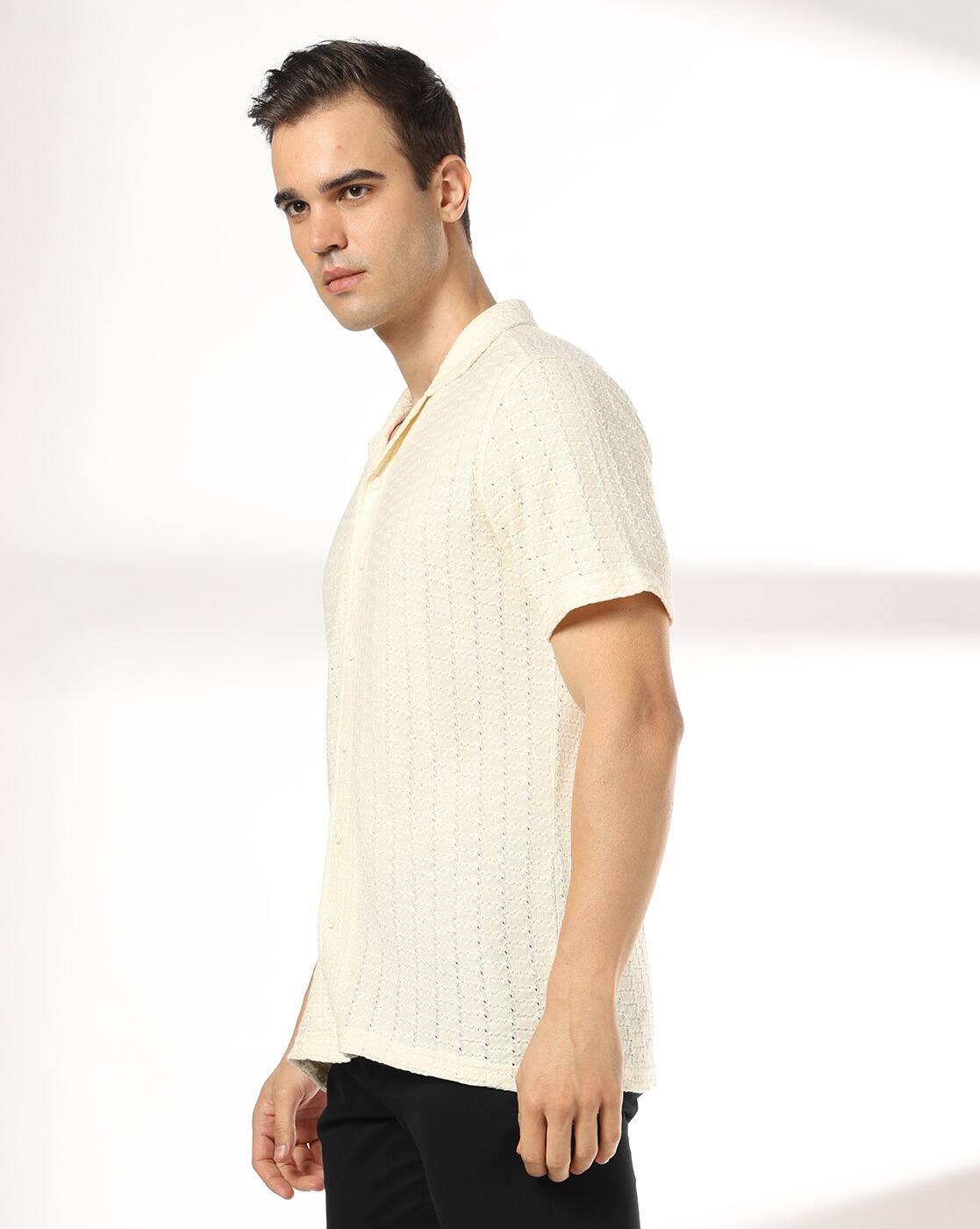 NETPLAY | Men Regular Fit Half  Sleeve Shirt|1