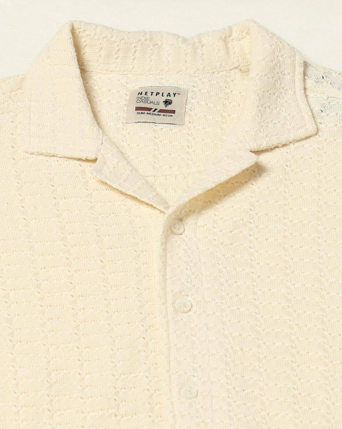 NETPLAY | Men Regular Fit Half  Sleeve Shirt|5