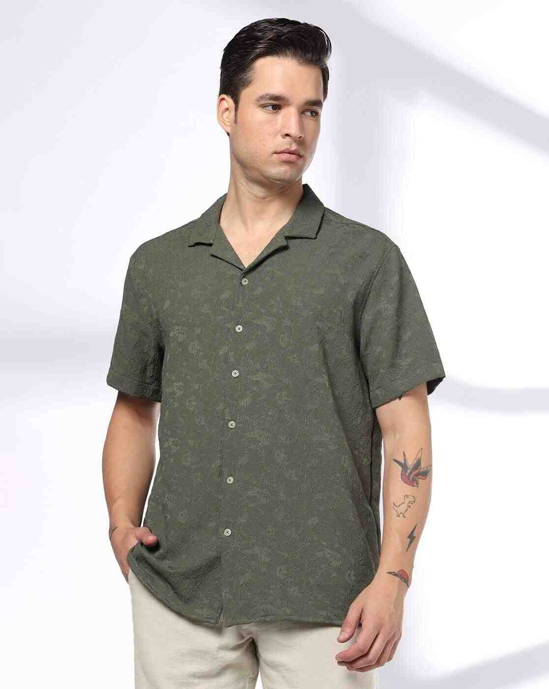 NETPLAY | Men Embroidered Slim Fit Shirt|0
