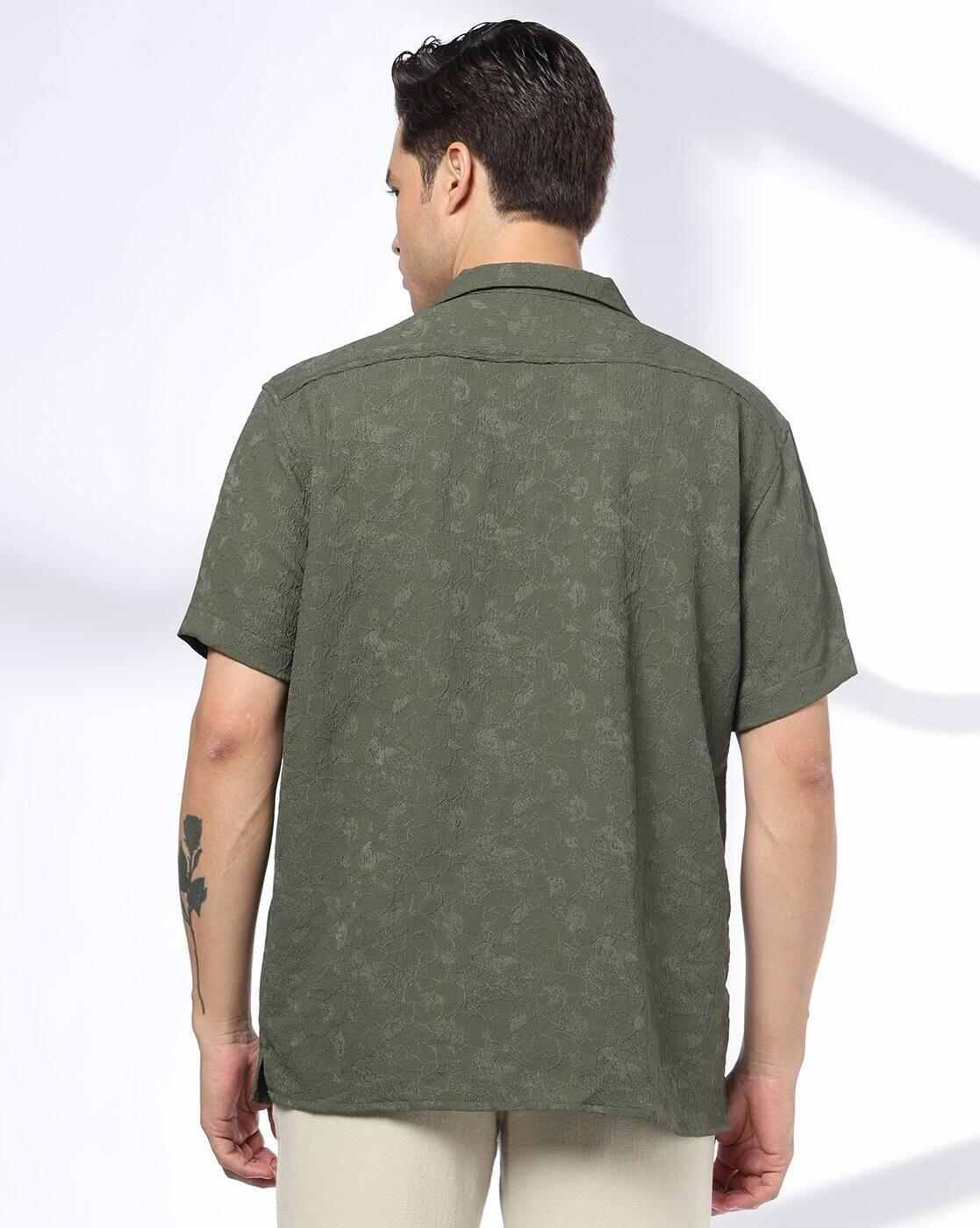 NETPLAY | Men Embroidered Slim Fit Shirt|2