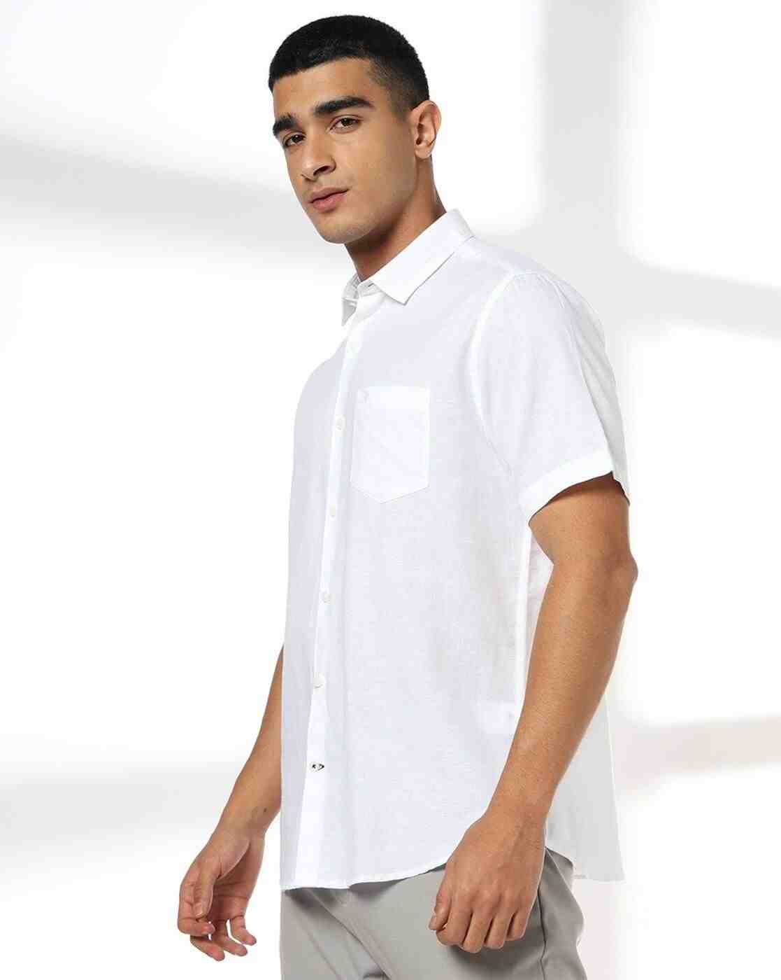 NETPLAY | Men Slim Fit Shirt with Patch Pocket|1