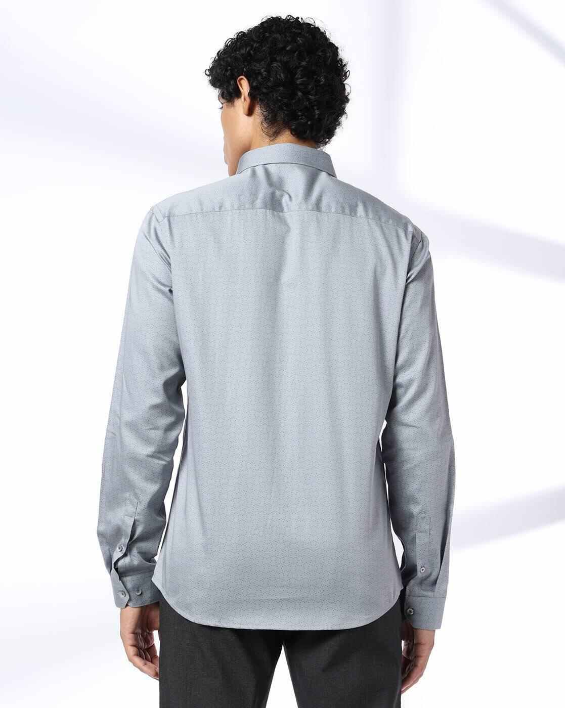 NETPLAY | Men Printed Slim Fit Cotton Shirt|2