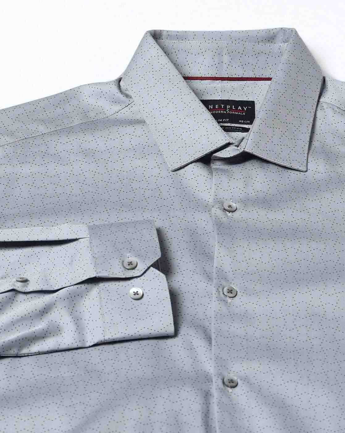 NETPLAY | Men Printed Slim Fit Cotton Shirt|5