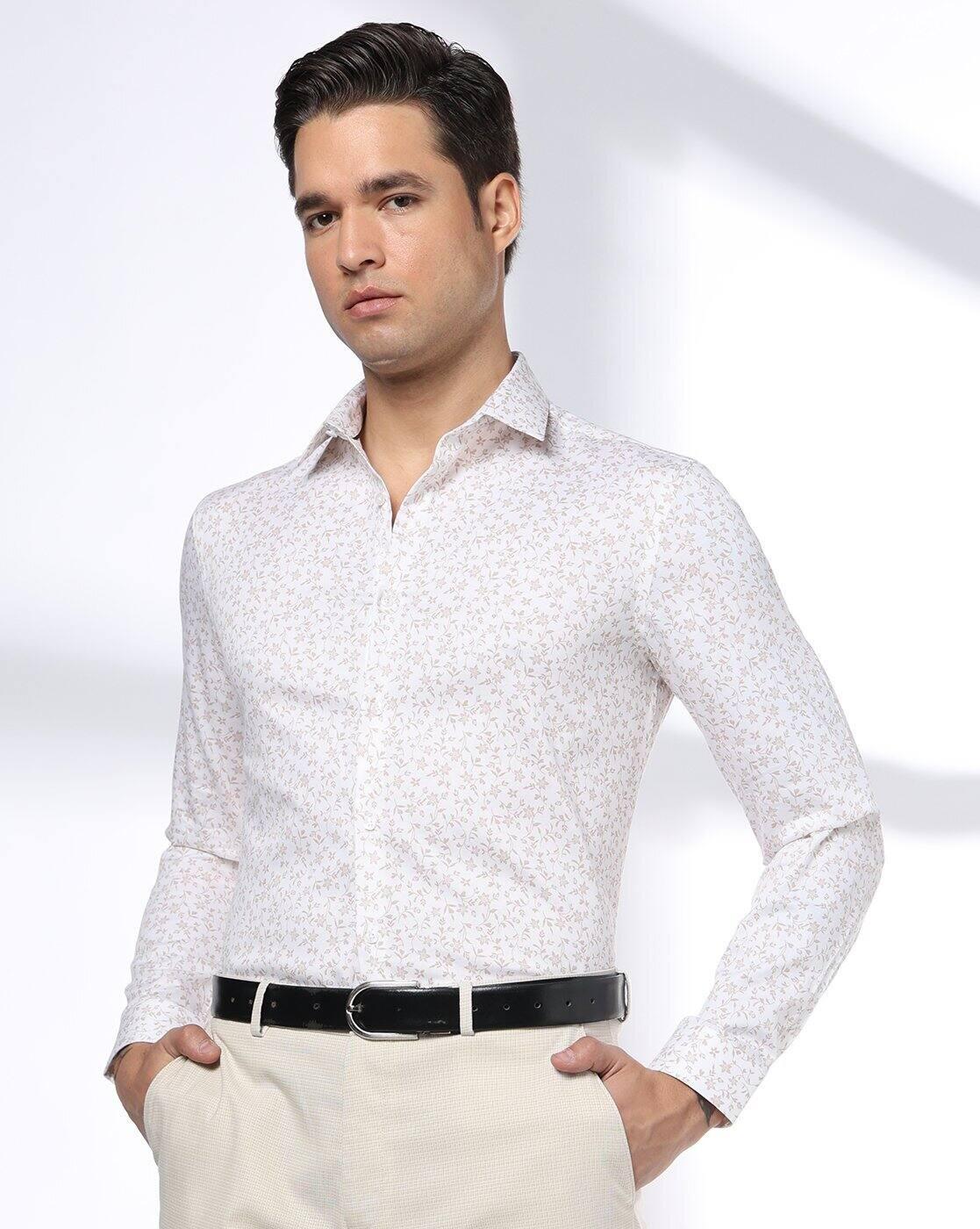 NETPLAY | Men Floral Slim Fit Shirt|0