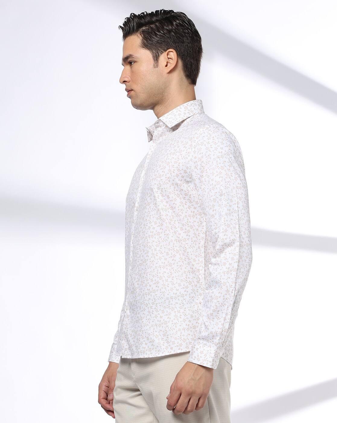 NETPLAY | Men Floral Slim Fit Shirt|1