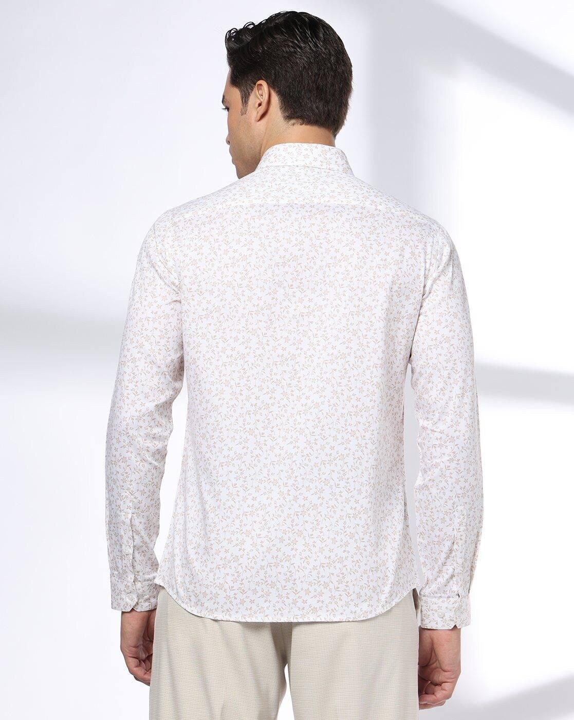 NETPLAY | Men Floral Slim Fit Shirt|2