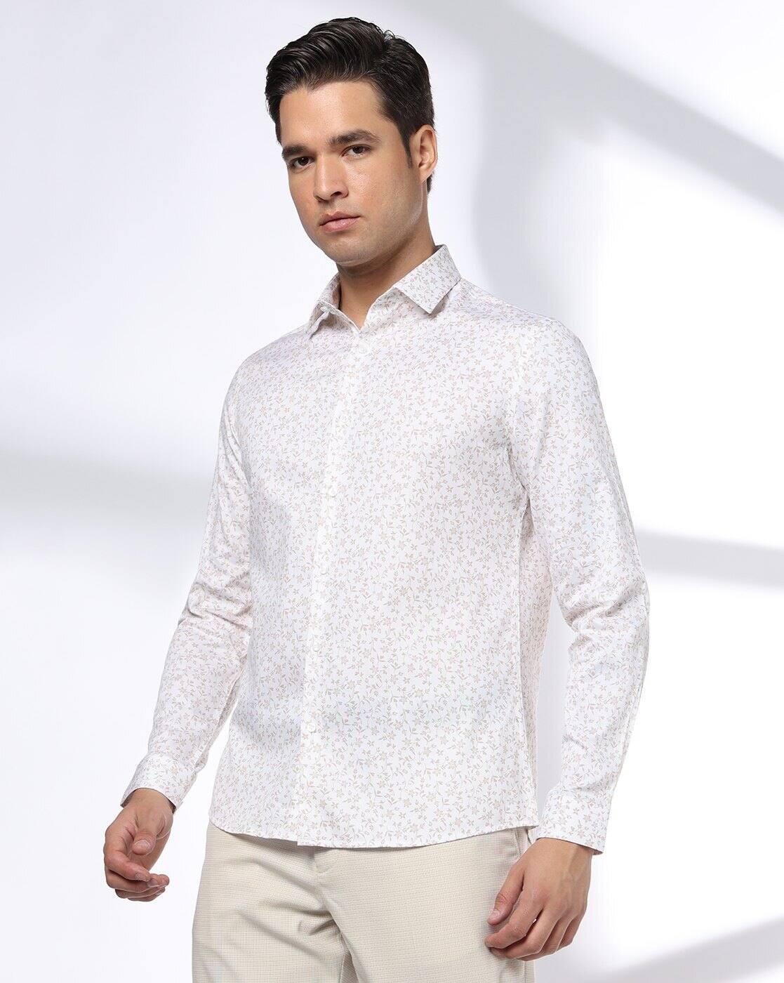 NETPLAY | Men Floral Slim Fit Shirt|3
