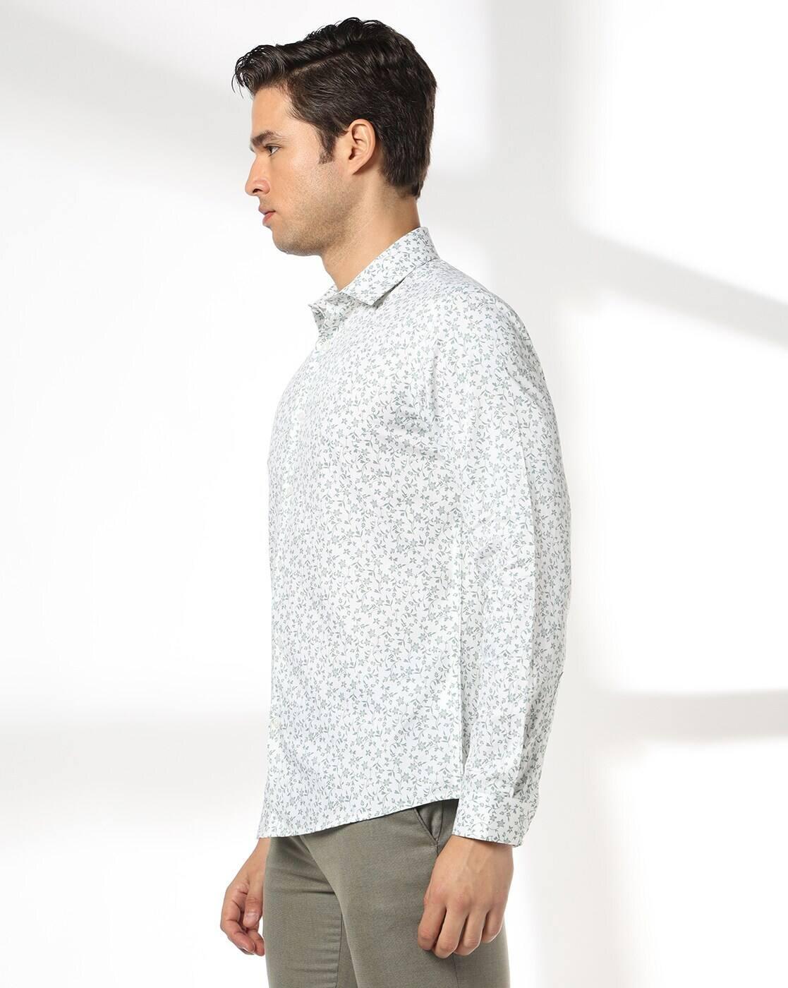 NETPLAY | Men Floral Slim Fit Shirt|1