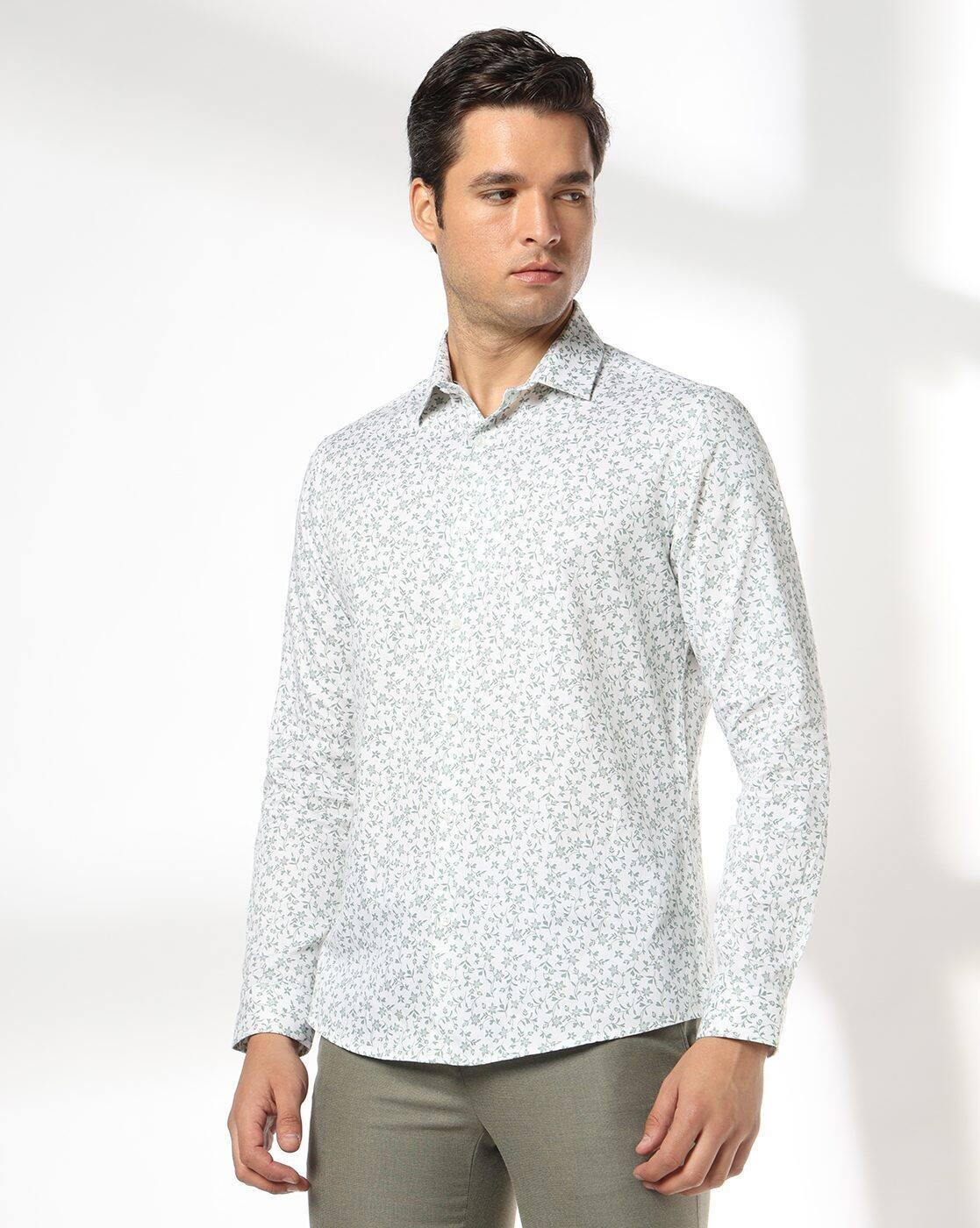 NETPLAY | Men Floral Slim Fit Shirt|3