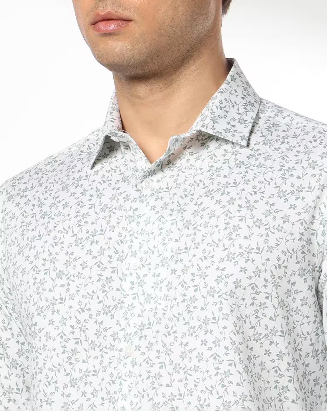 NETPLAY | Men Floral Slim Fit Shirt|4