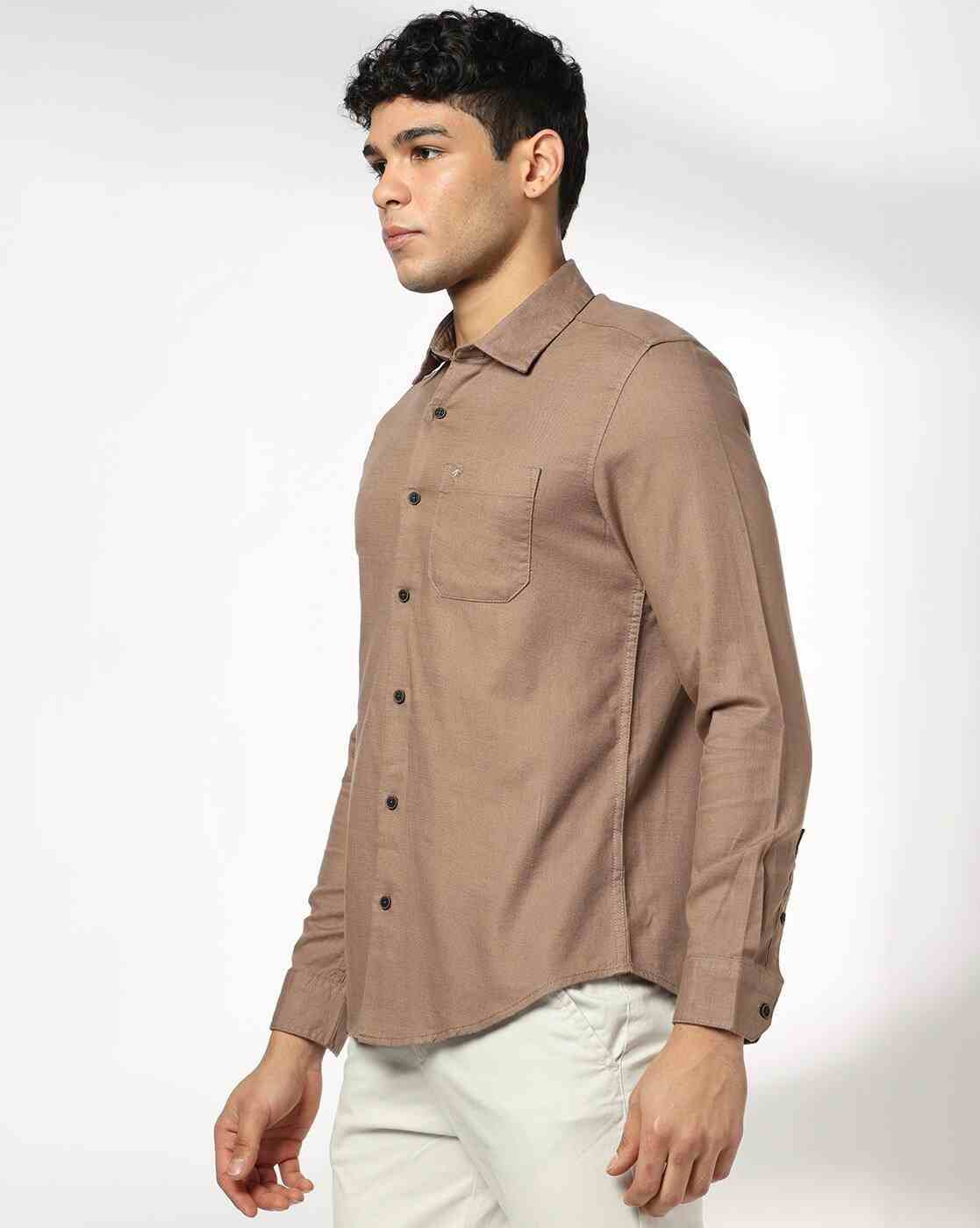 NETPLAY | Men Slim Fit Shirt with Patch Pocket|1