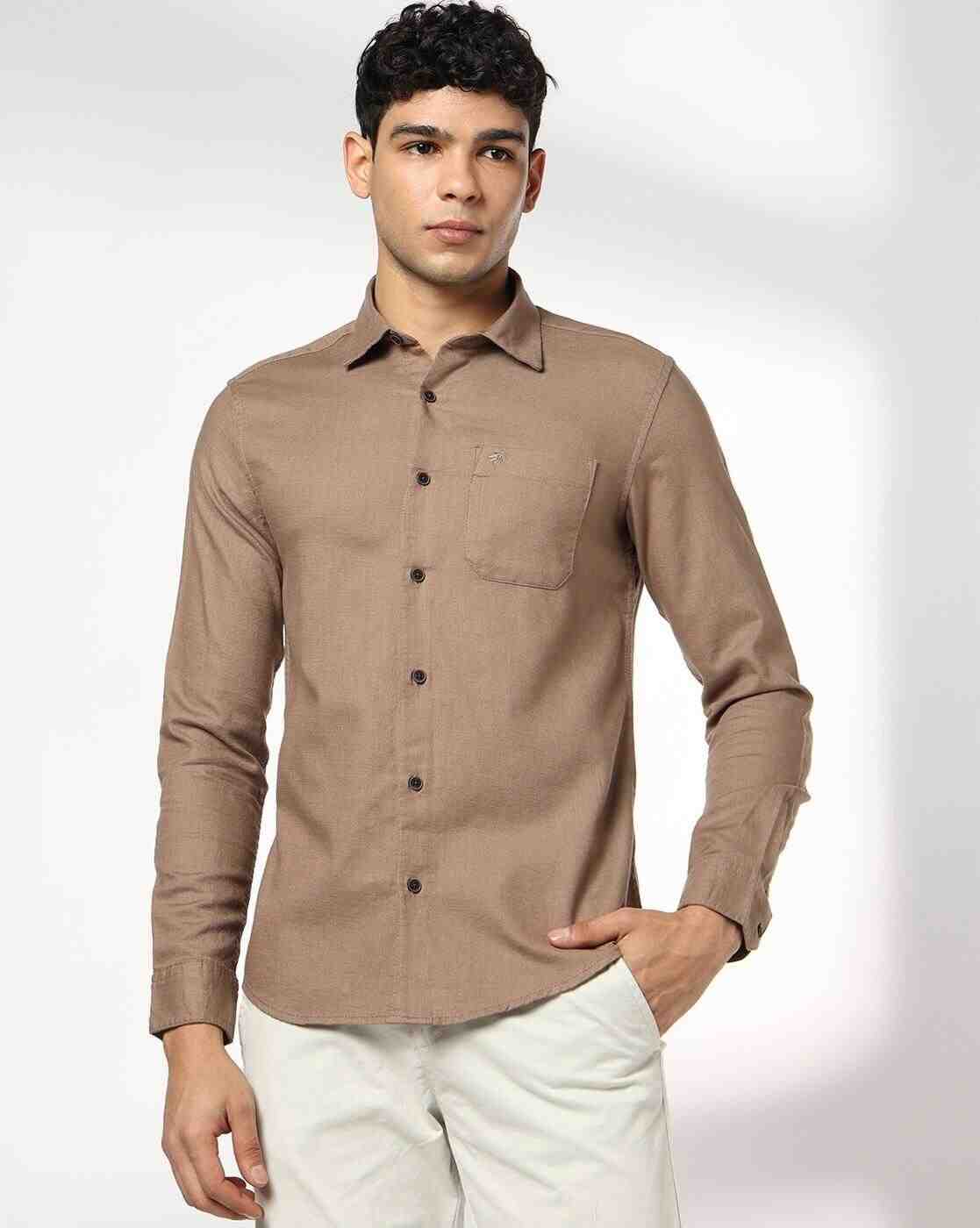 NETPLAY | Men Slim Fit Shirt with Patch Pocket|3
