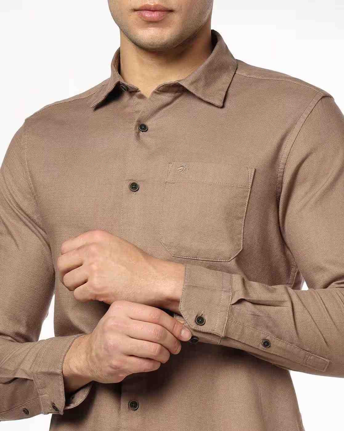 NETPLAY | Men Slim Fit Shirt with Patch Pocket|4