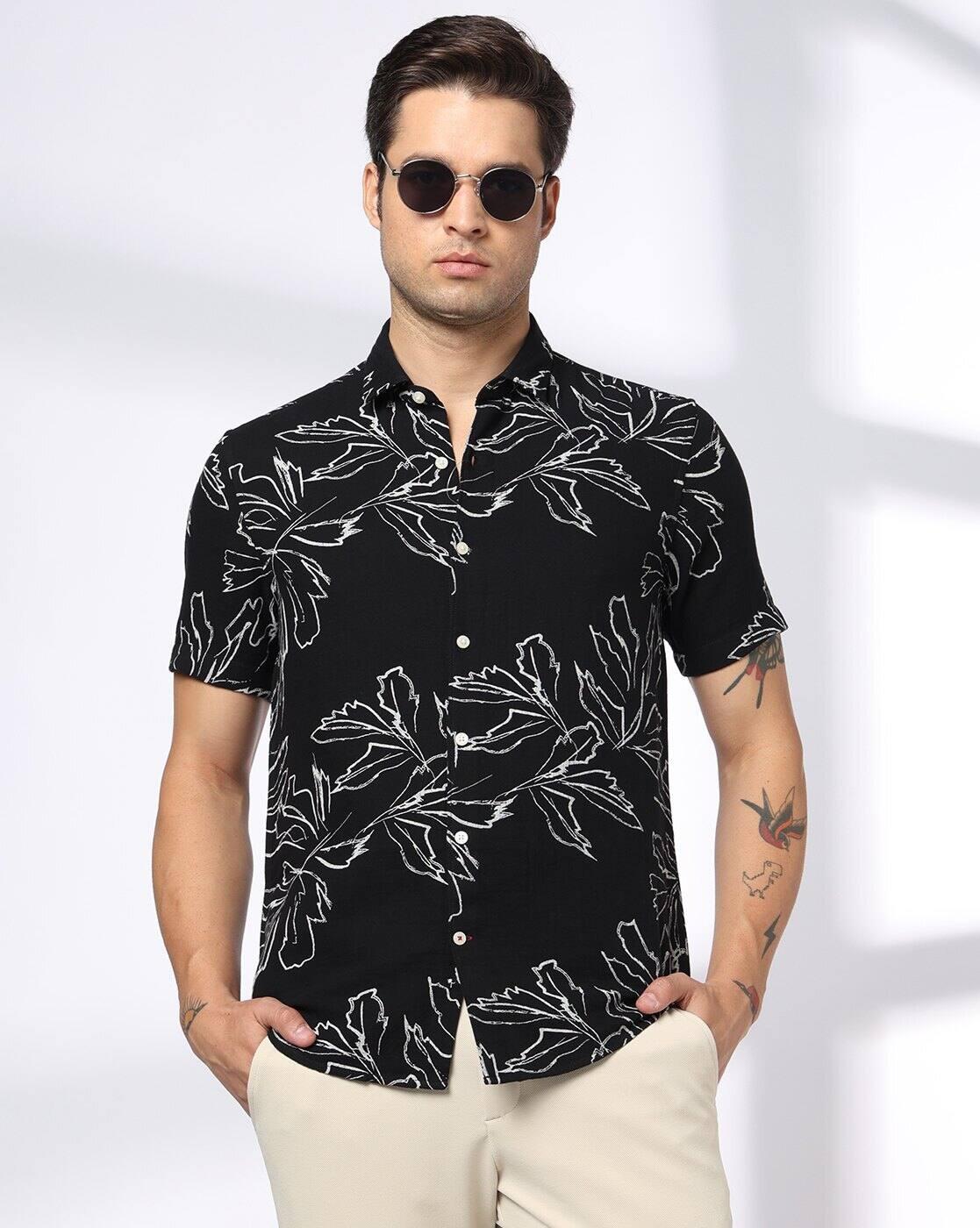 NETPLAY | Men Printed Slim Fit Classic Shirt|0