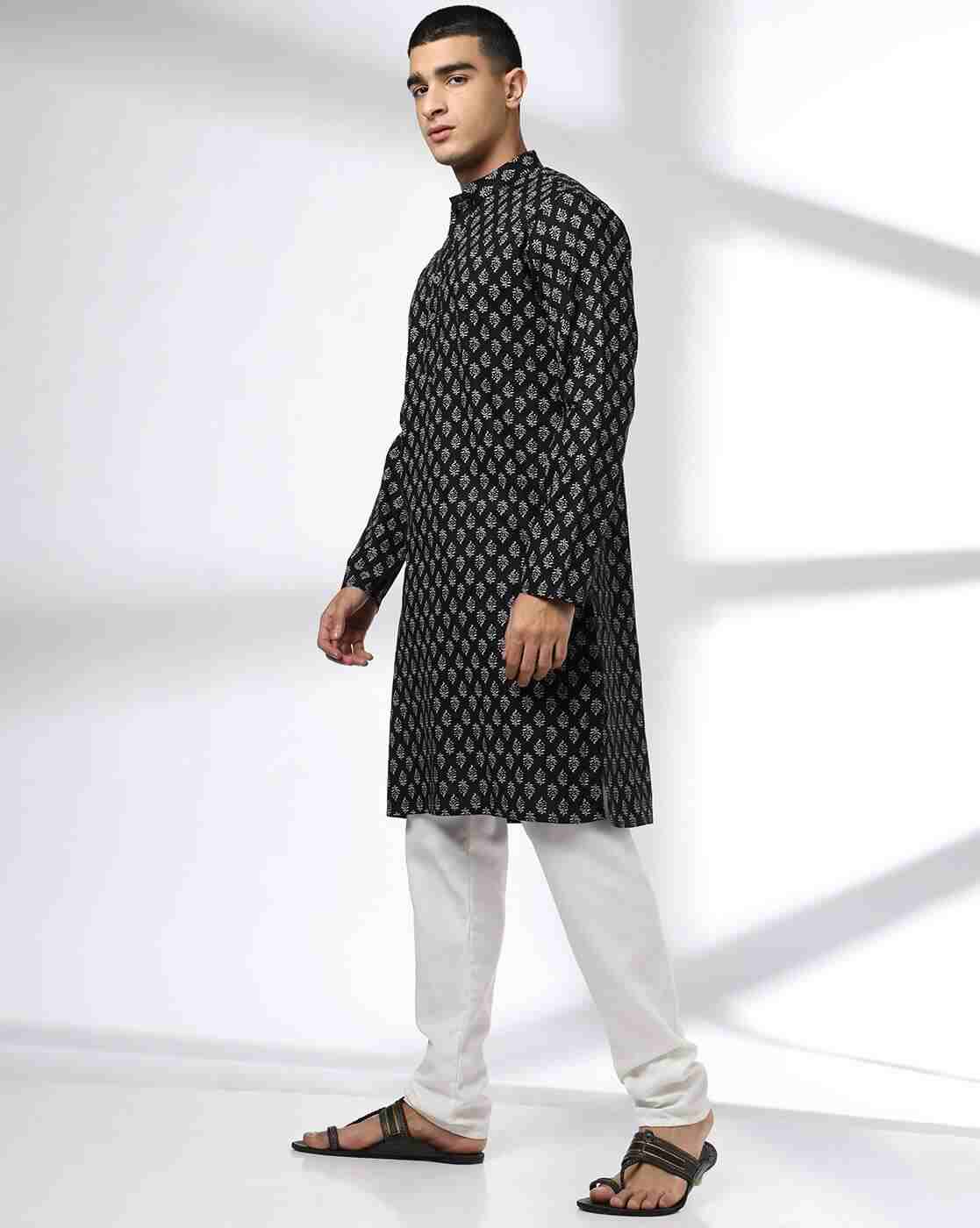 NETPLAY | Men Floral Print Regular Fit Kurta|1
