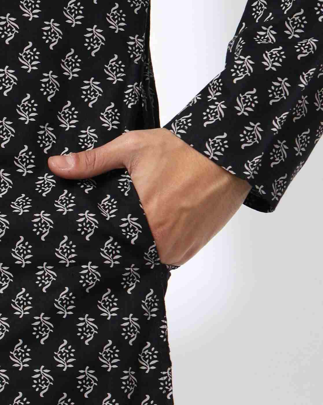 NETPLAY | Men Floral Print Regular Fit Kurta|5