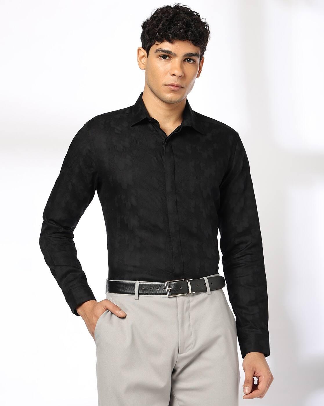 NETPLAY | Men Printed Slim Fit Cotton Shirt|0