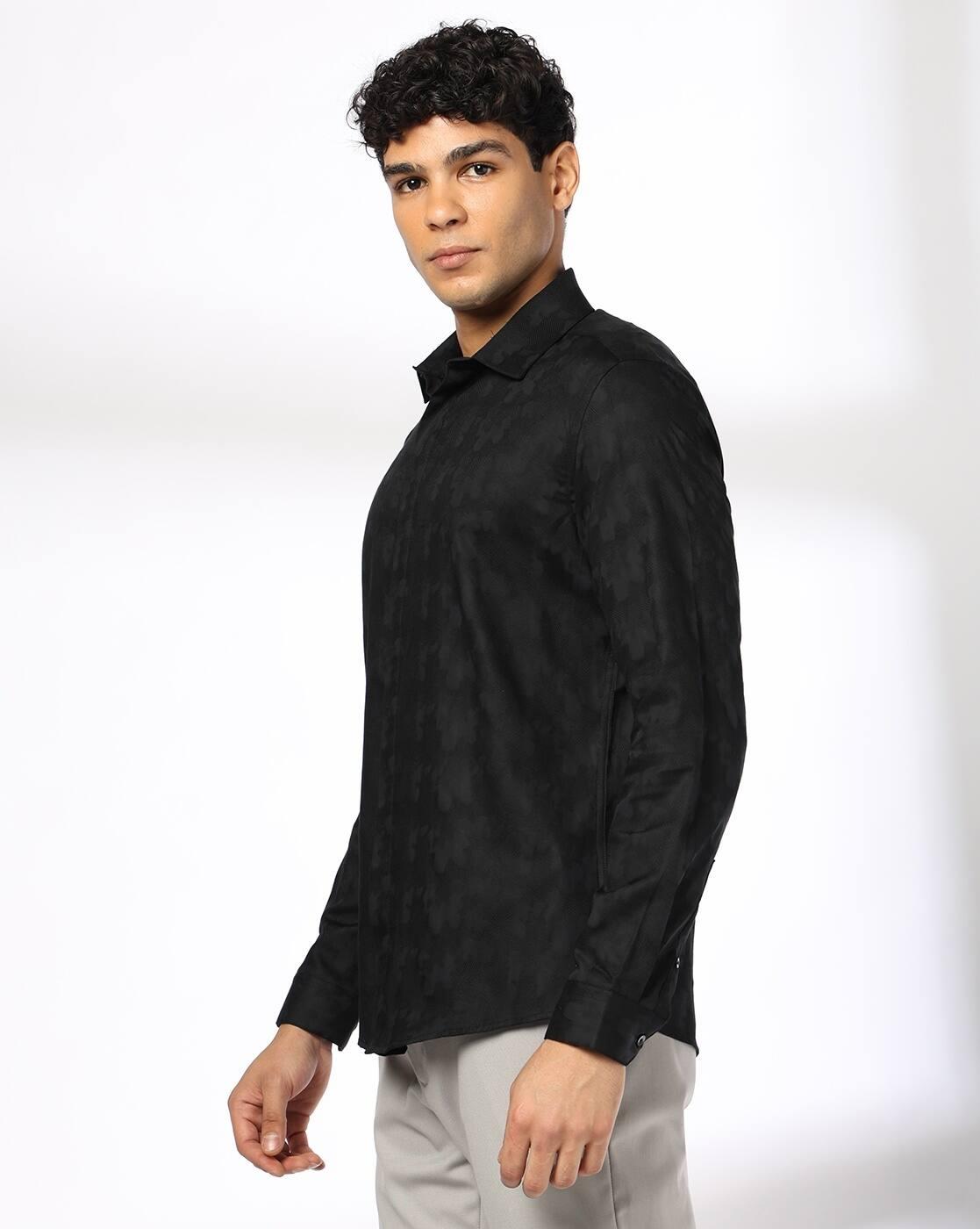 NETPLAY | Men Printed Slim Fit Cotton Shirt|1